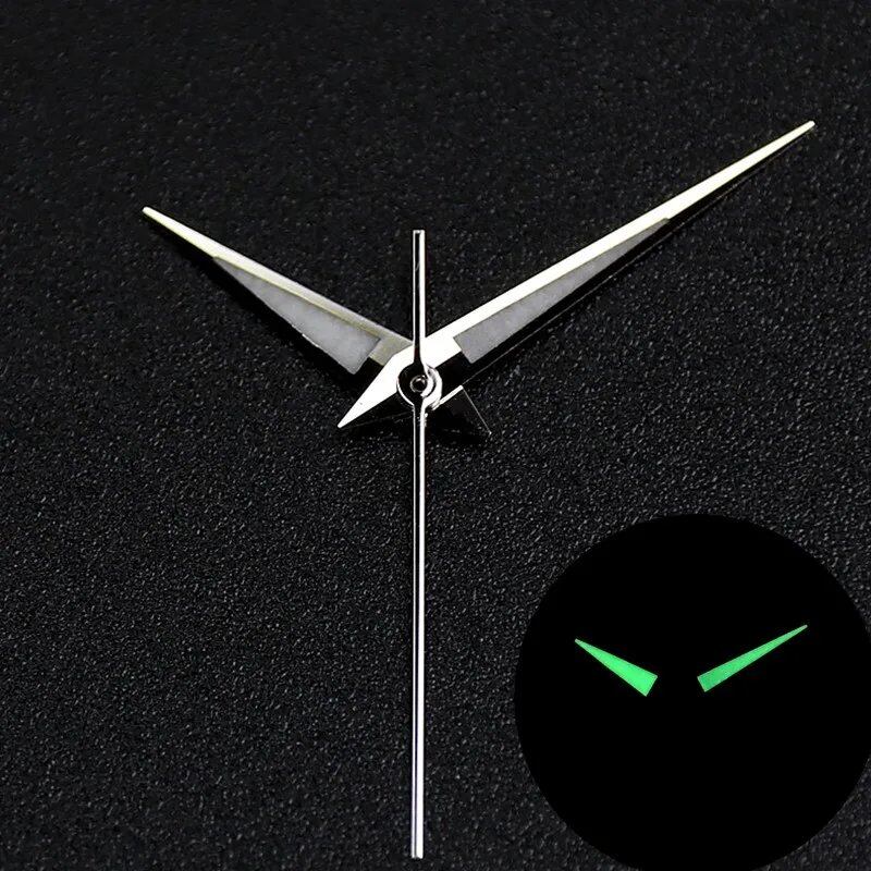 New high-quality watch hands, blue-green, made in Japan with luminous finish, for NH35 and NH36 movements, SKX007 assembly module parts, parallel import