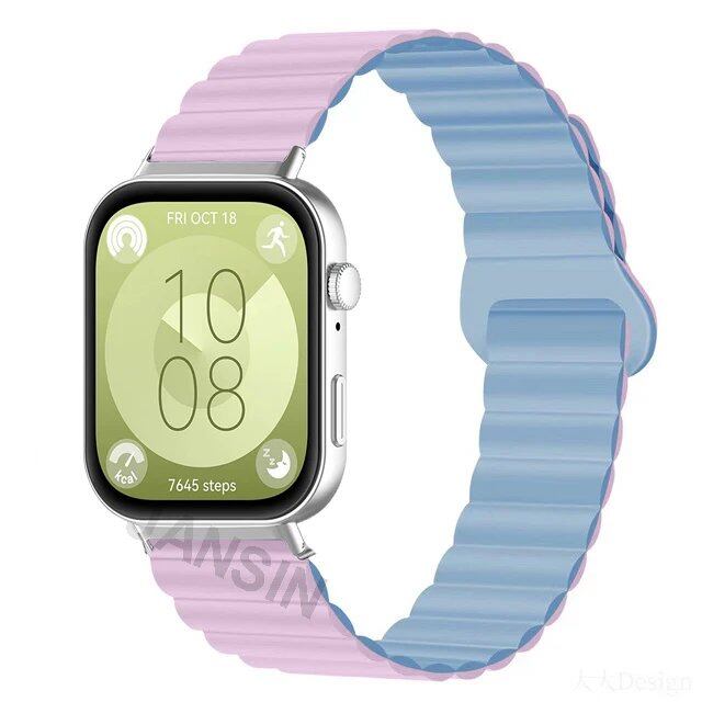 Magnetic Silicone Strap Wristband Replacement Band for Huawei Watch Fit 4 / 4Pro / 3. Band Color: ; Ships from: Parallel Import