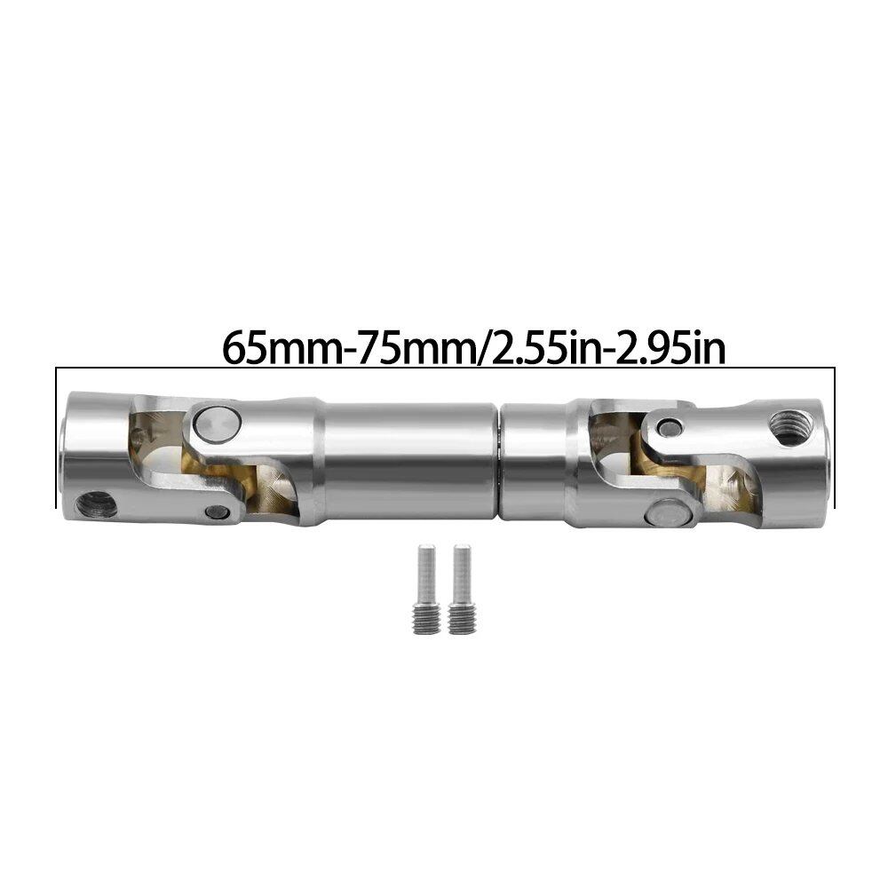 1/10 Scale RC Car Metal Internal Gear Drive Shaft Universal Joint Compatible with Axial SCX10 Gladiator YK4082 TRX4 TF2 D110 Crawlers (Color: Imported)