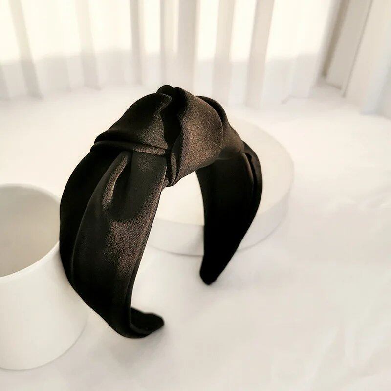 Satin Big Knot Hairband Headband Accessory for Women Wholesale Parallel Import