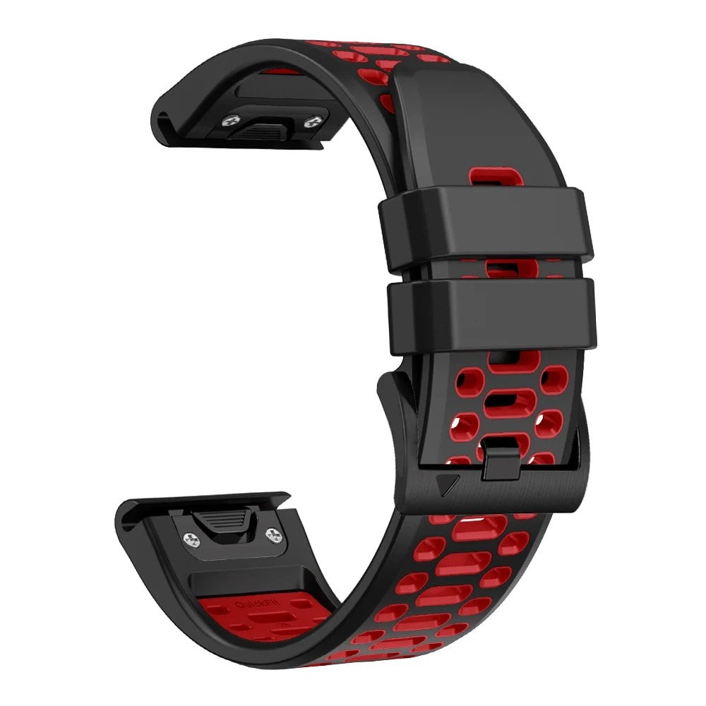 Quick-Fit Silicone Watch Strap for Garmin Instinct 2X Solar, 26mm, 22mm, Garmin Fenix 6X, 6 Pro, 5X, 5 Plus, 7X, 7, Band Color: mm, Parallel Import