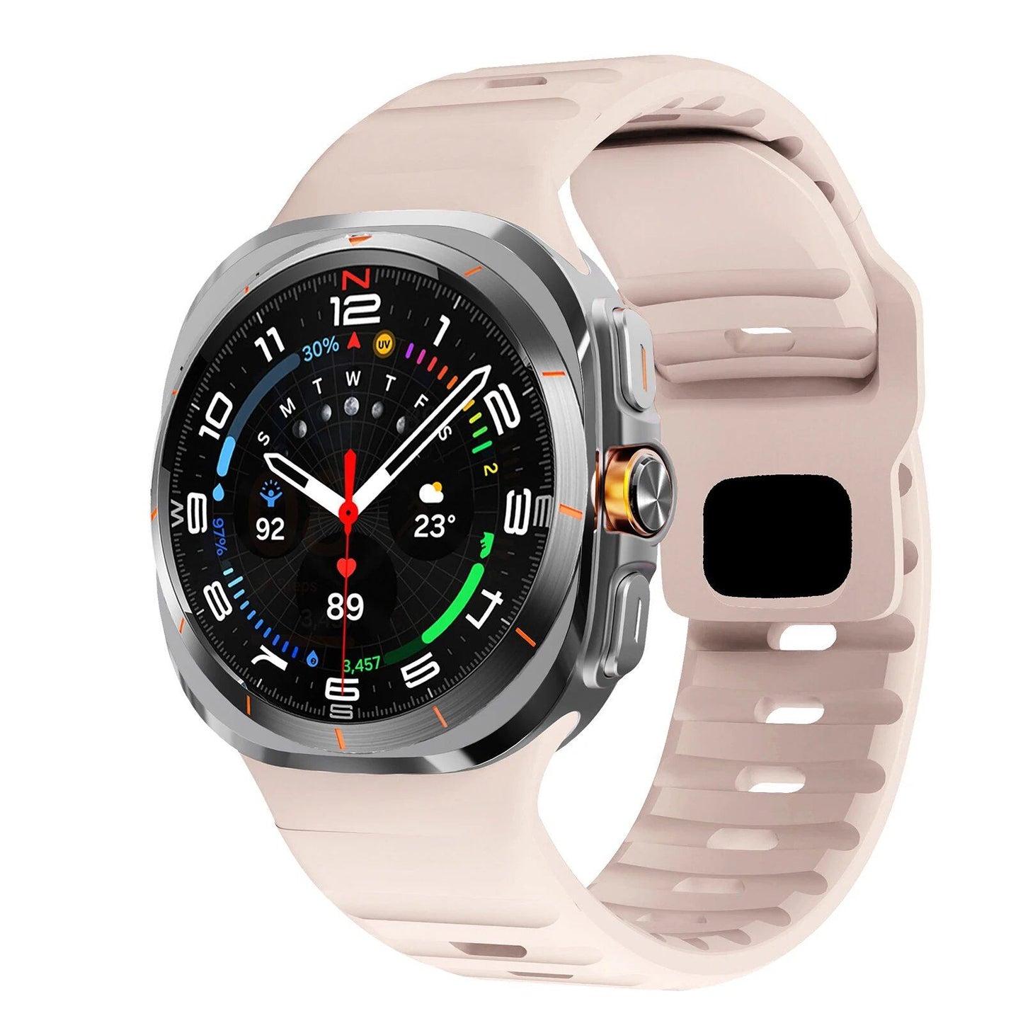 47mm Sport Silicone Strap Replacement for Samsung Galaxy Watch 7 Ultra. Band Color: ; Band Width: Compatible with Galaxy Watch 7 Ultra. Parallel Import.
