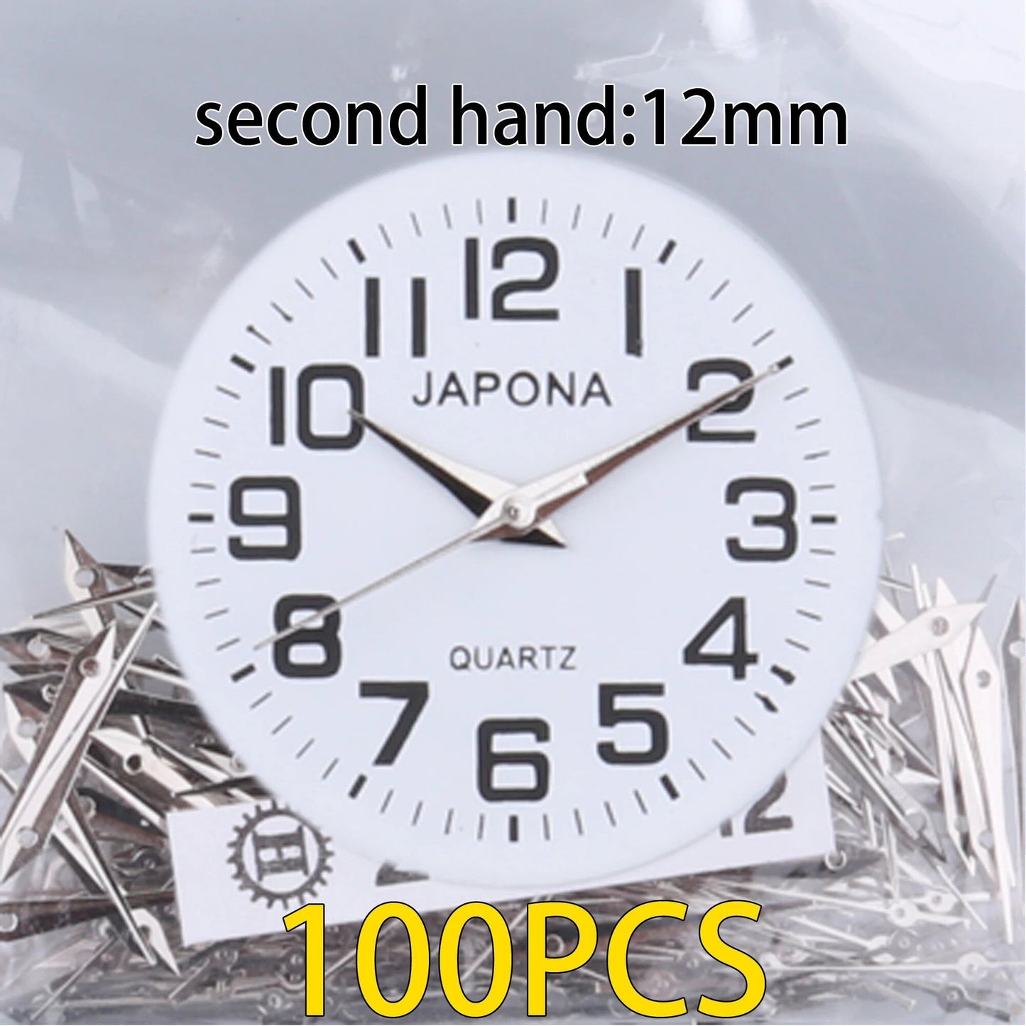 100-Piece Clock Hand Set for TMI PC Series, VJ Series, PC21 Hand, VH31 Hand, Compatible with VJ20, VJ21, VJ24, VJ22, VJ23, VJ14, VJ12, VJ34, VJ32, VJ33, VJ42, Parallel Import