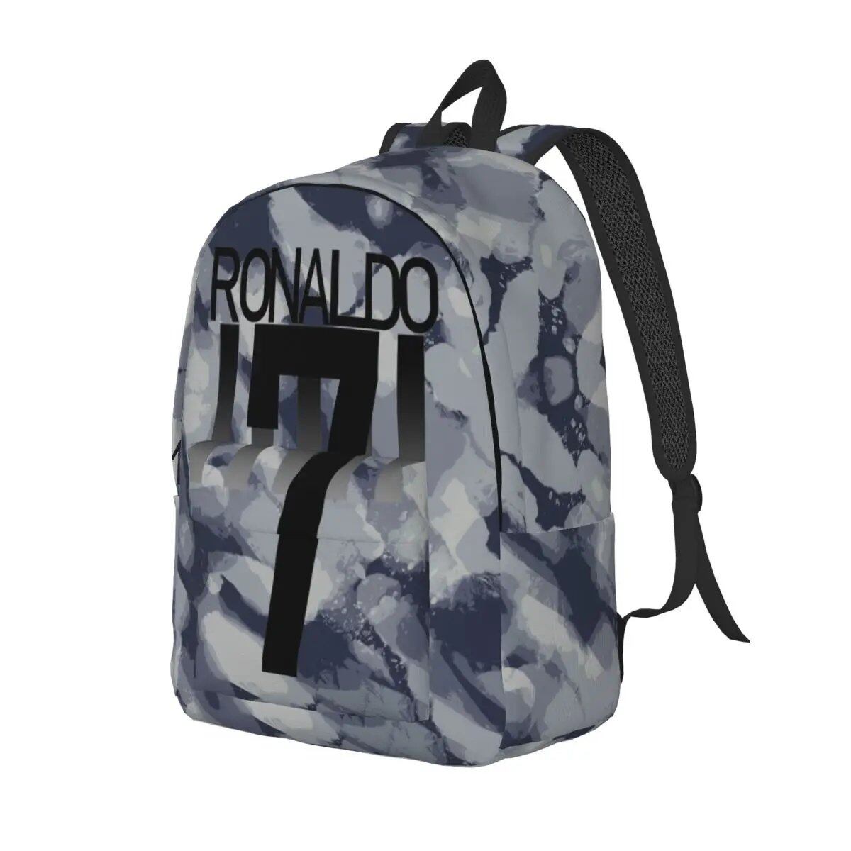 Soccer Legend CR7 Cristiano Ronaldo Backpack for Men and Women, Fashionable, High School Student, Work, Daypack, Laptop Compatible, Shoulder Bag, Sports, Size: Parallel Import