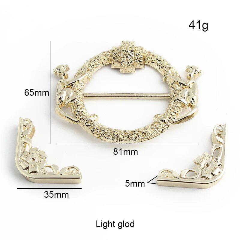 Set of 1-5-20 Metal Bag Locks for Handbags and Shoulder Bags, Magnetic Locks, Twist Locks, Decorative Clasps, DIY Craft Hardware Accessories, Size: Parallel Import