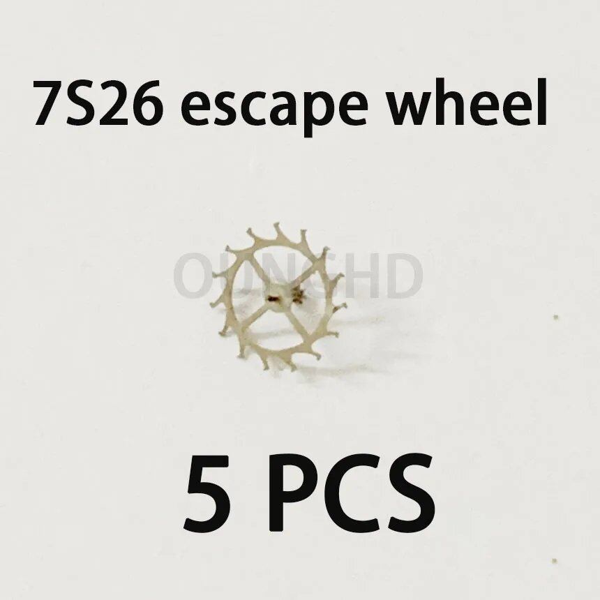 Original compatible Seiko 7S26 movement center wheel, three-wheel, time wheel, sub-wheel, span wheel, second wheel, escape wheel. Parallel import.