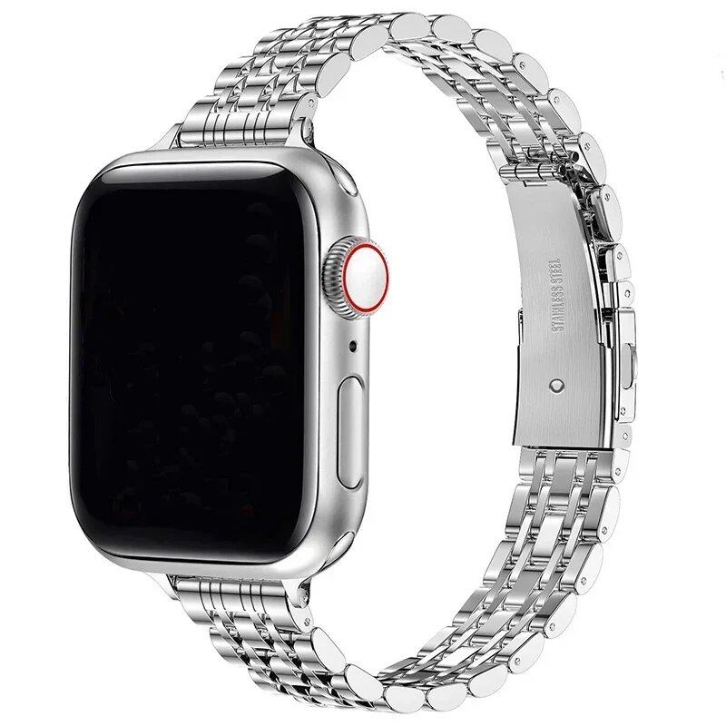 Apple Watch Ultra 2用ステンレススチールストラップ 49mm 42mm 44mm対応 メタルブレスレット iWatchシリーズ10 46mm 9/8/7/6/SE/5/4/3 45mm 41mm対応 バンドカラー:;発送元: 並行輸入品