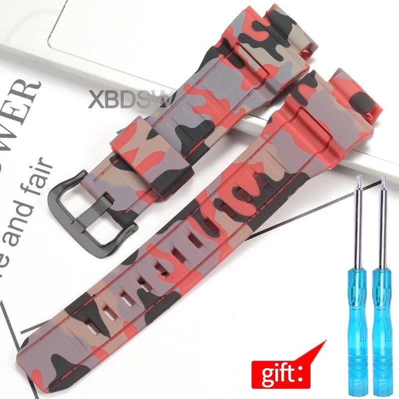 Waterproof men's rubber watch band replacement strap for Casio G-9300, GW-9300, and GW-9400; Band width: 20mm; Ships from: Parallel import