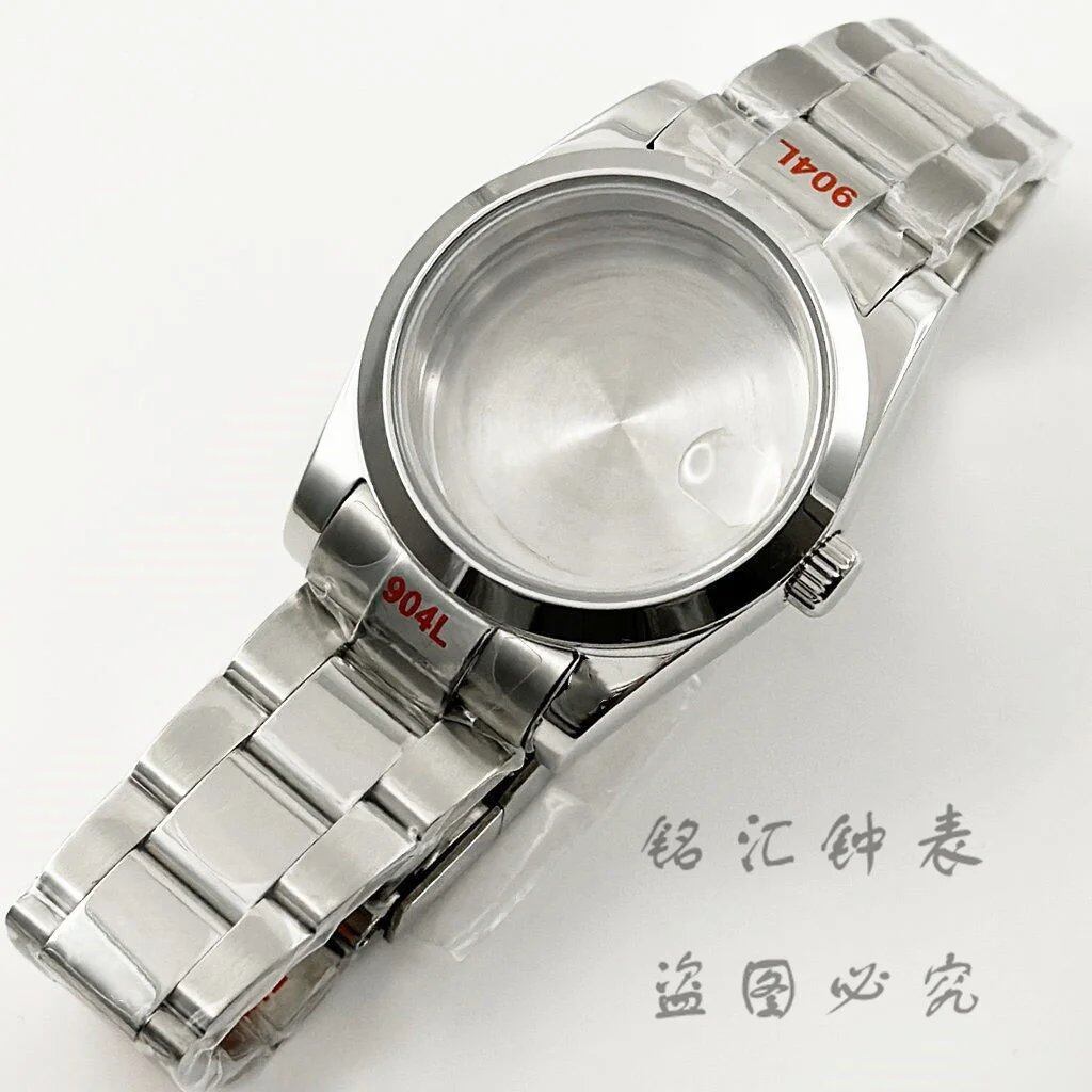 36mm/40mm NH35 Sapphire Crystal Polished Waterproof Watch Case (Compatible with NH34, NH35, NH36, NH38, NH39, NH70, PT5000, ETA2824) Color: Parallel Import