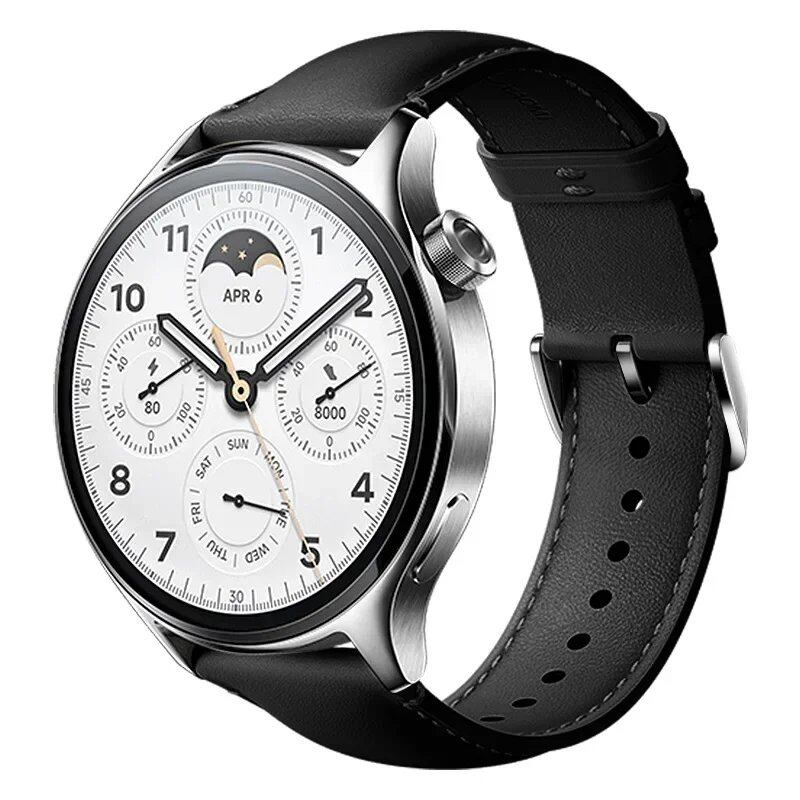 22mm Universal Calf Leather Strap Band Accessory for Xiaomi Watch S3, S1 Pro/S1, MI Color 2, and S1 Active. Band Color: Parallel Import