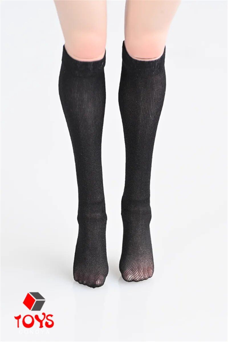 1/6 Scale Female Translucent Stockings, Short Socks, Long Stockings, Costume Model for 12-inch Female Soldier Action Figure Body, Parallel Import
