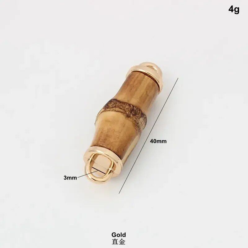 5~20~100個 2スタイル 本竹使用 メタルデコラティブペンダントチャーム キルティングバッグ・ポーチ用 竹チェーンコネクターパーツ サイズ: 並行輸入品