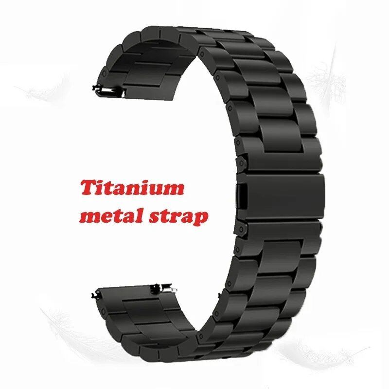 Titanium Metal Strap, 22mm, 20mm, 18mm, 16mm, Quick Release, Universal Bracelet, Replacement Wristband for Smartwatches, Business, Band Color: mm, Parallel Import