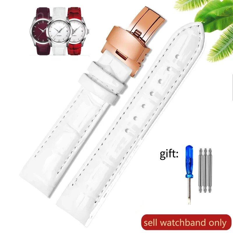 Tissot 1853 T035 Genuine Leather Women's Watch Band, Waterproof and Sweatproof, 18mm, Accessories, T035210a, T035207, Band Color: Parallel Import