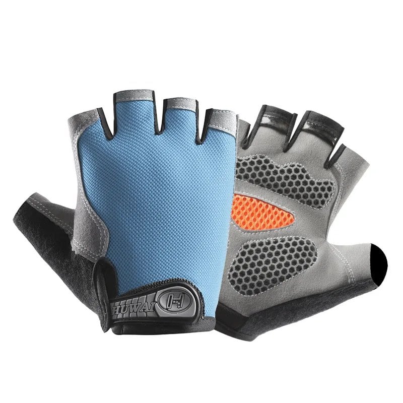 Fingerless Gym Gloves for Fitness Training, Unisex, Bodybuilding, Exercise, Sports, Cycling, and More, Non-Slip, Breathable, Parallel Import