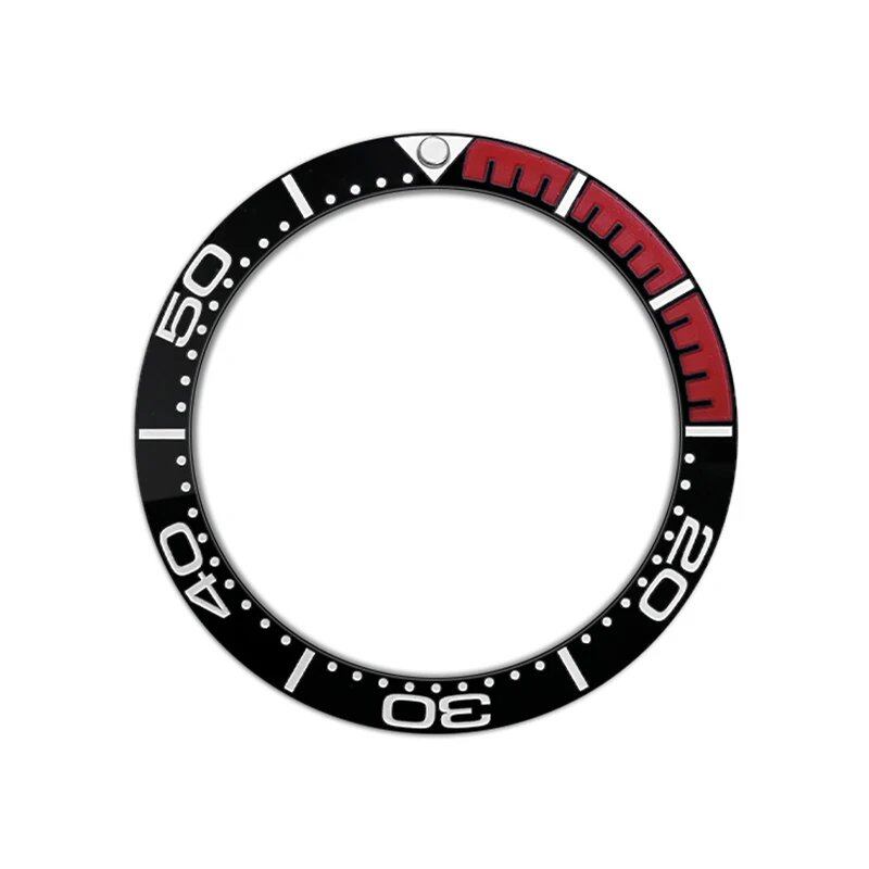 38mm Curved Ceramic Bezel Insert Ring for SKX007, SKX009, SRPD, GMT, SUB, and Seahorse Watch Cases, Men's Watch Modification Part, Parallel Import