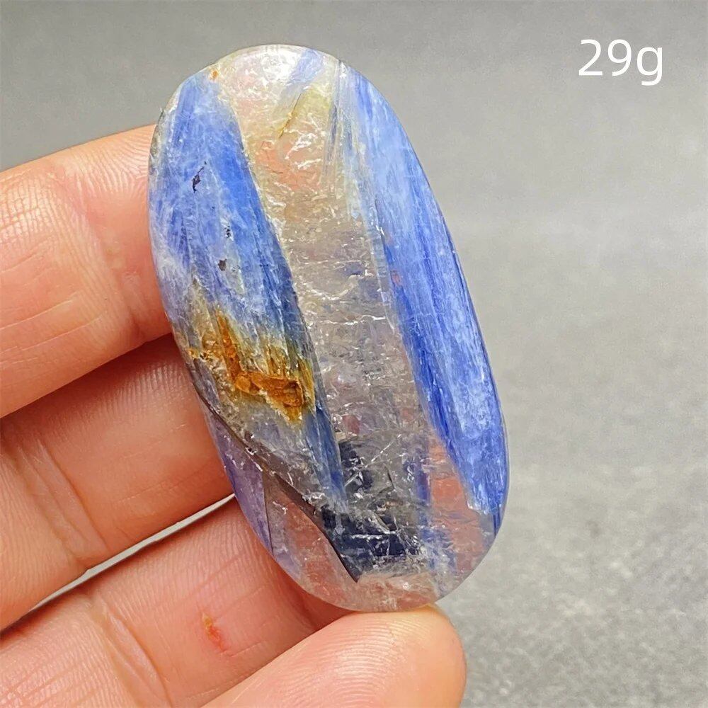 High-Quality Natural Kyanite Crystal for Palm Play, Hand Polishing, Meditation Massage, Magic Stone, Home Decoration, Colorful, Parallel Import