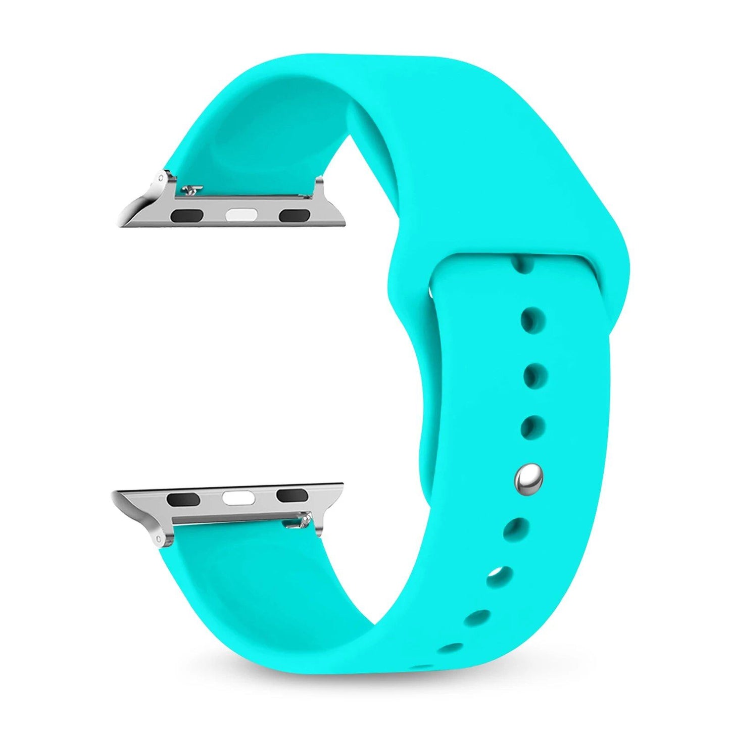 Silicone Sport Band for Apple Watch, 45mm, 44mm, 42mm, 49mm, 40mm, and 41mm, Compatible with iWatch Series 9/8/7/6/5/4/3/SE/Ultra 2, Band Color: mm; Ships from: Parallel Import