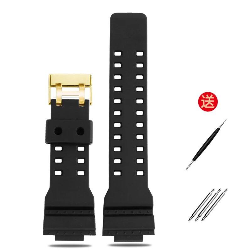 Convex Silicone Watch Strap for Casio GA-900, GA-900C, and GA-800. Waterproof Resin Silicone Sport Strap, 16mm Band Color: 16mm Band Width. Parallel Import.