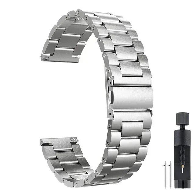 22mm Stainless Steel Strap for CMF by Nothing Watch Pro, Metal Bracelet, Watch Band, Compatible with CMF Watch Pro 2, Band Color: Parallel Import
