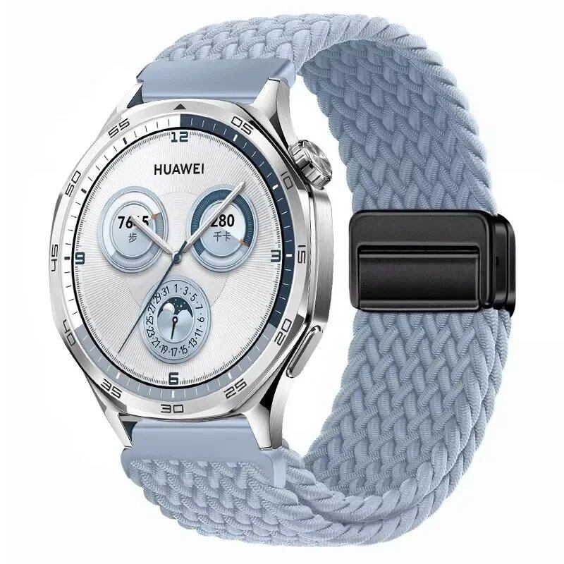 22mm Nylon Loop Strap for Huawei Watch GT5 Pro / GT4 / GT3 / GT2e (46mm) - Compatible with Huawei Watch 4 / 3 Pro Wristband Accessory, Band Color: ; Band Width: 22mm, Parallel Import