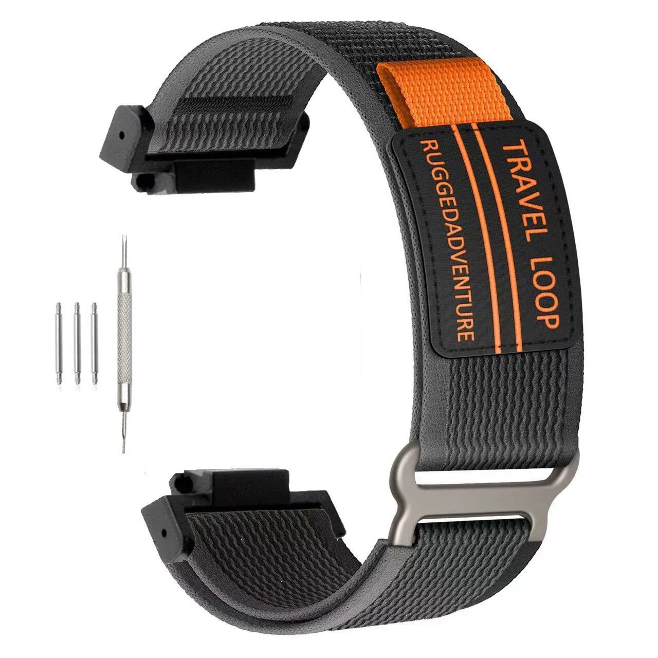 16mm Travel Loop Nylon Strap for Casio G-SHOCK GA110, GA100, GA120, GA900, GA2100, DW-5600, GW-B5600, and GW-M5610. Compatible with all Casio models. Size: 16mm. Band Color: Parallel Import.