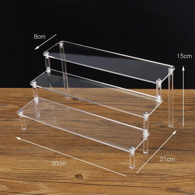 1-5 Tier Acrylic Display Stand/Clear Case (for Cupcakes, Perfume, Dolls, Amiibo, and Funko POP Figures) Color: Parallel Import