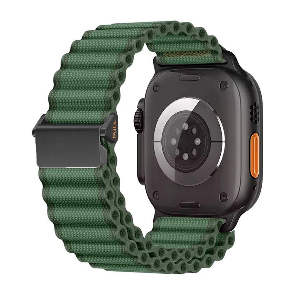 Alpine Loop Strap for Apple Watch Ultra 2 - Nylon Wristband for iWatch Series 10/9/8/7/6/5/4 (49mm, 46mm, 45mm, 44mm, 42mm) - Sizes: 42mm, 44mm, 45mm, 46mm, 49mm; Band Colors: ; Shipped from: Parallel Import