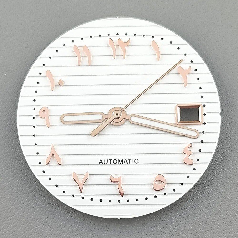 30.5mm Nautilus Arabic Dial (Non-Luminous) for NH35 Movement, Watch Parts, Repair, Color: Parallel Import