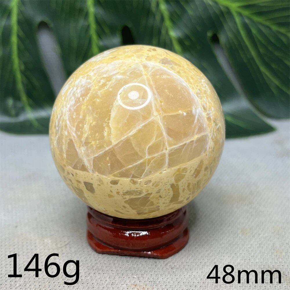 Hand-Polished Australian Gold Opal Ball, Ideal for Home Decor, Room Decoration, Holiday Gifts, Spiritual Stones, Healing, Witchcraft, Altars, and Prayer (Imported)