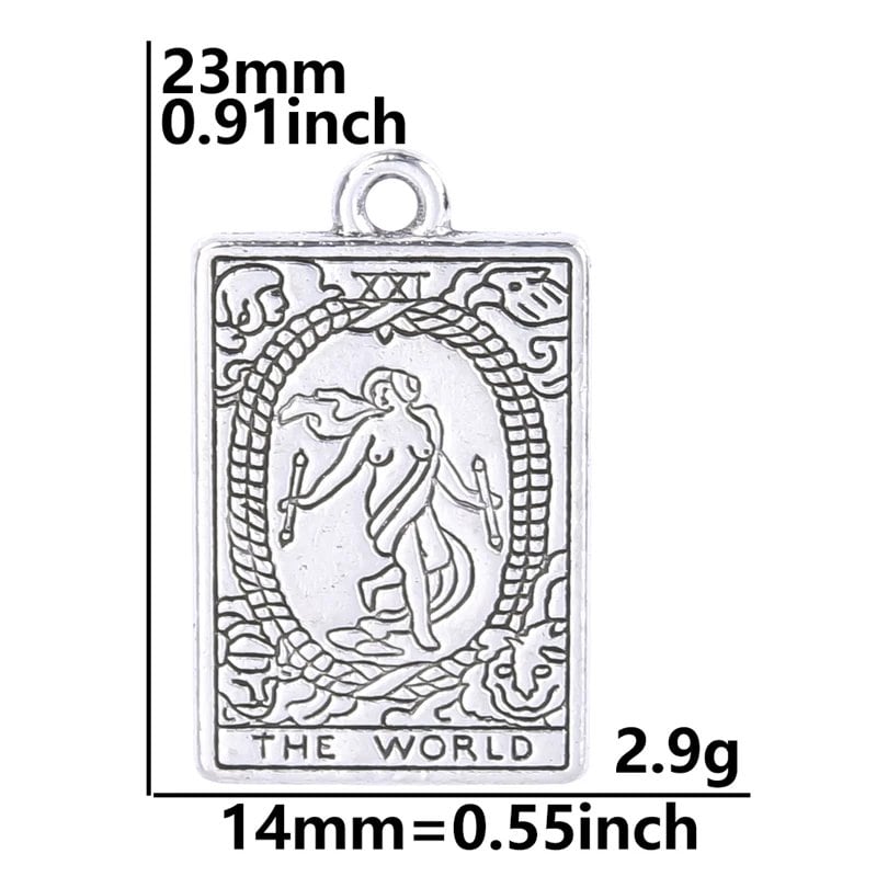 10個セット メッキタロットアクセサリーパーツ DIY用 ジュエリーメイキング材料 ネックレス・イヤリング用チャーム 合金ペンダント まとめ売り 並行輸入品