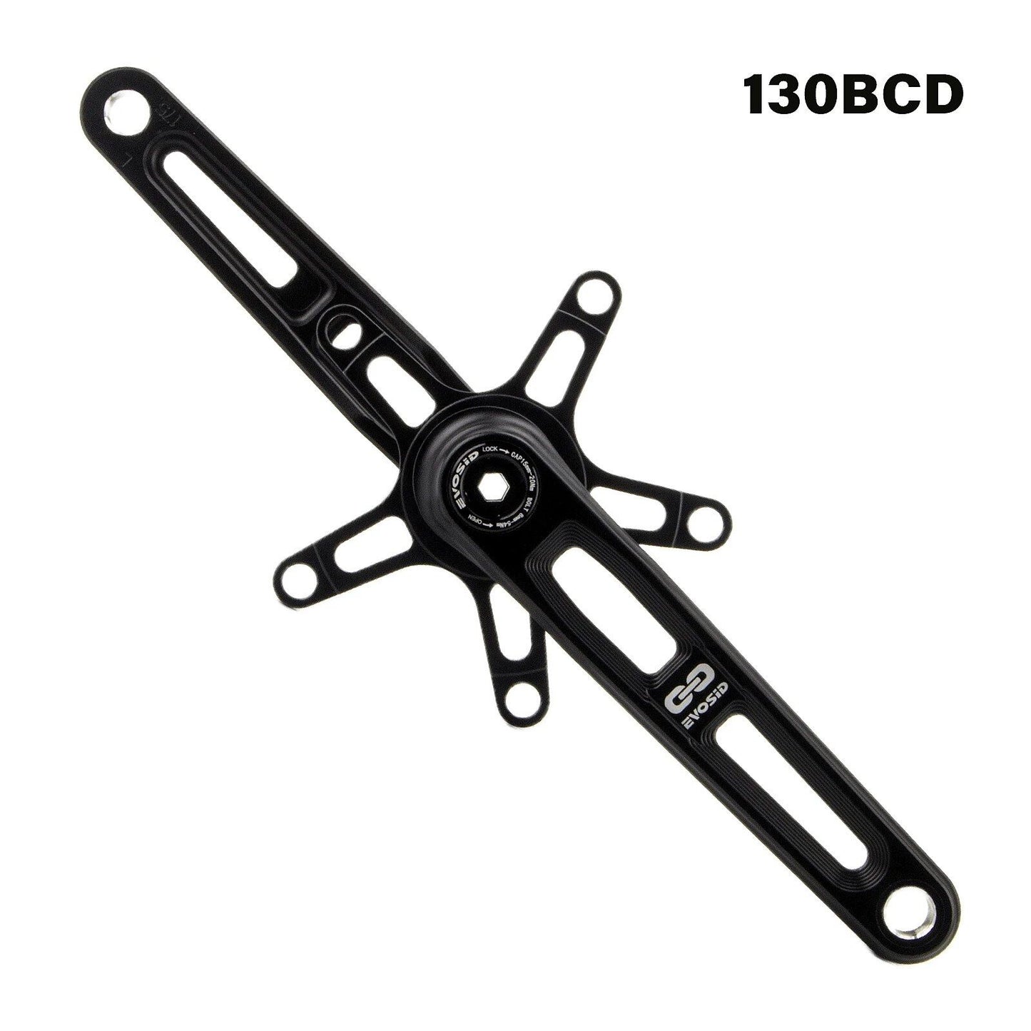 EVOSID BCD110 130 Crankset for Ultra-Lightweight Road Folding Bikes, Hollow Tech Cranks, 165, 170, 175mm, CNC Machined, 5-Pawl Bicycle Chainring, Parallel Import