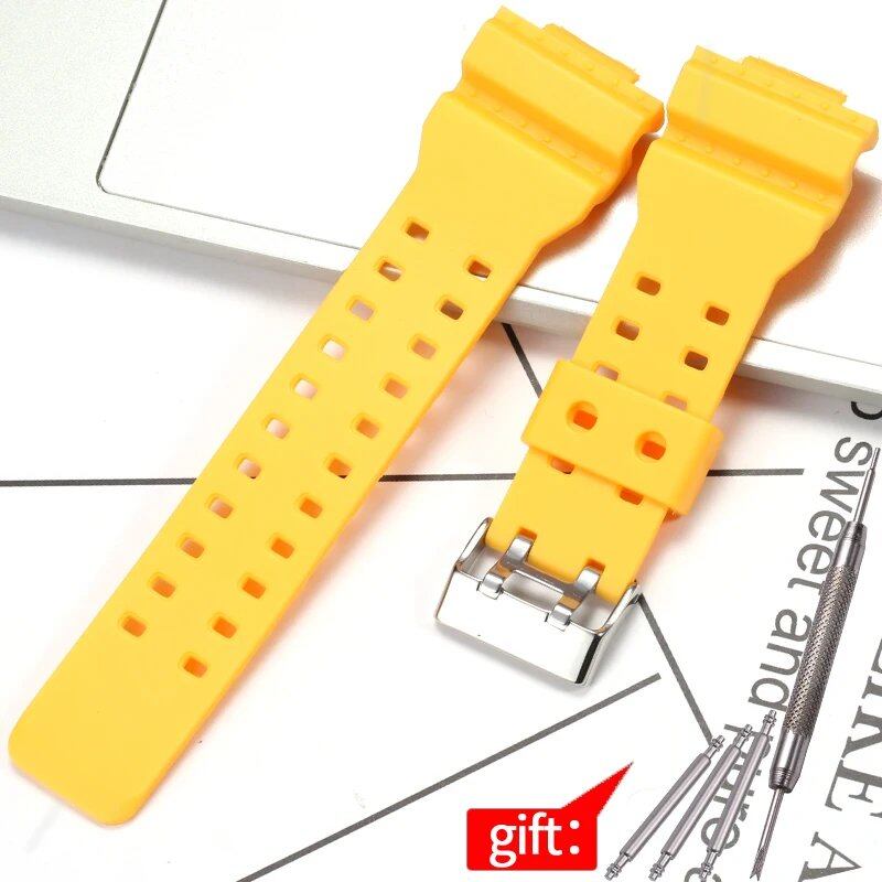 Camouflage Rubber Strap for Men's Casio G-Shock GA100, GA110, and GD120 Sports Watches. Band Color: 16mm; Band Width: 16mm; Ships from: Parallel Import.