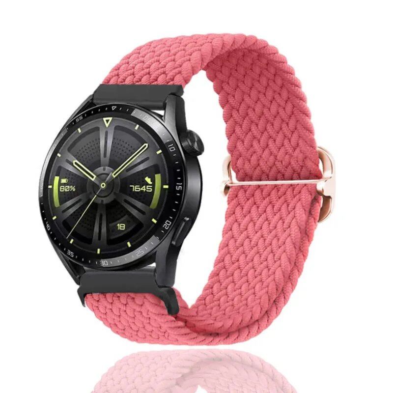 Universal Watch Band, Adjustable Braided Elastic Quick Release Wrist Strap, Compatible with 18mm, 20mm, and 22mm Smartwatches, Compatible with Samsung, Huawei, and Garmin Smartwatches (Imported)
