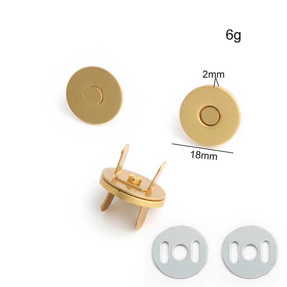 14-18-20mm 強力薄型金属丸型マグネットボタン DIY ポーチ コート ハンドバッグ スナップ留め金具 隠しボタン アクセサリー サイズ: 並行輸入品