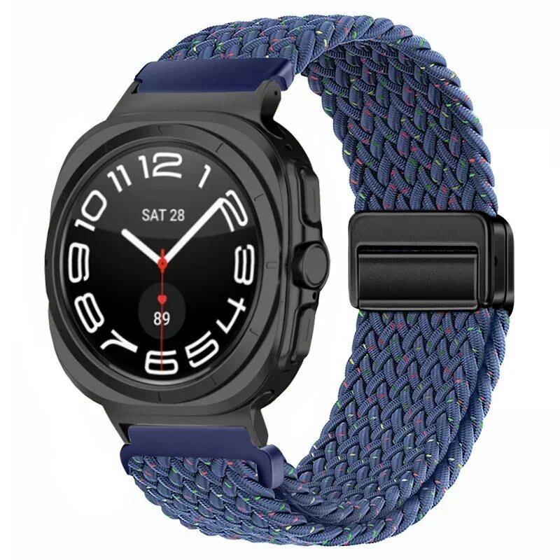 Replacement Nylon Loop Strap for Samsung Galaxy Watch Ultra (47mm) with Magnetic Buckle, Compatible with Galaxy Watch 7 Ultra, Band Color: Compatible with Galaxy Watch Ultra; Band Width: Compatible with Galaxy Watch Ultra (Parallel Import)