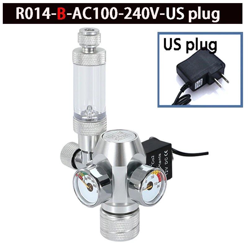 2024 DIY Aquarium CO2 Regulator with Solenoid Valve, Bubble Counter, CO2 Control System, and CO2 Pressure Reducing Valve. Size: Parallel Import.