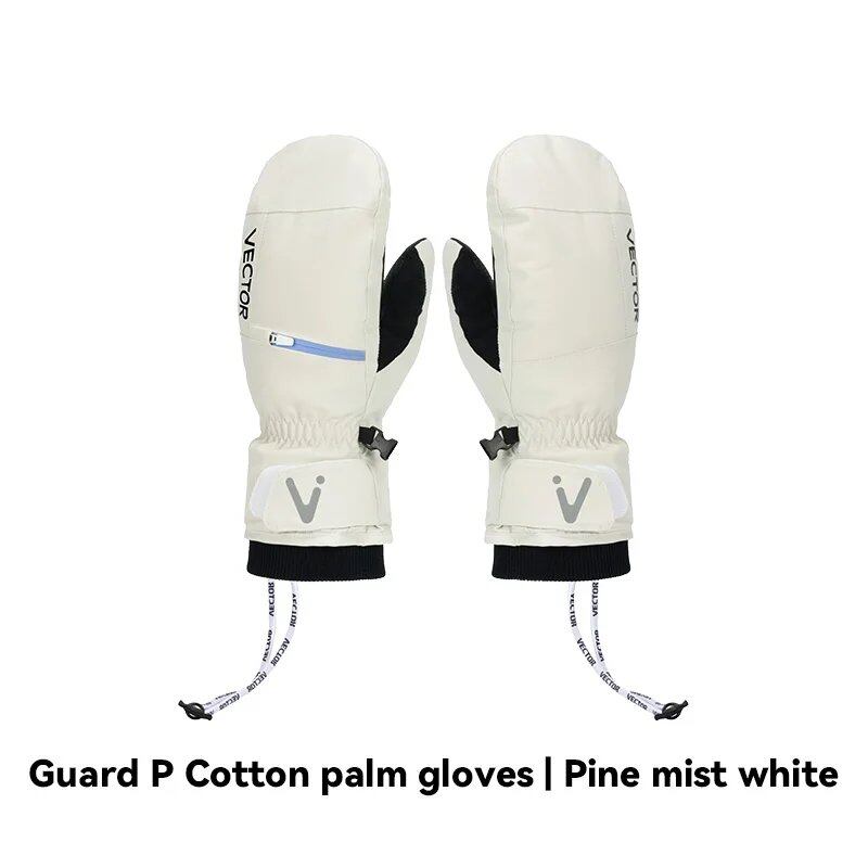 VECTOR Men's & Women's Removable Cotton Protective Gloves, Windproof, Waterproof, Non-Slip, Warm, and Abrasion-Resistant, Color: Gloves, Parallel Import