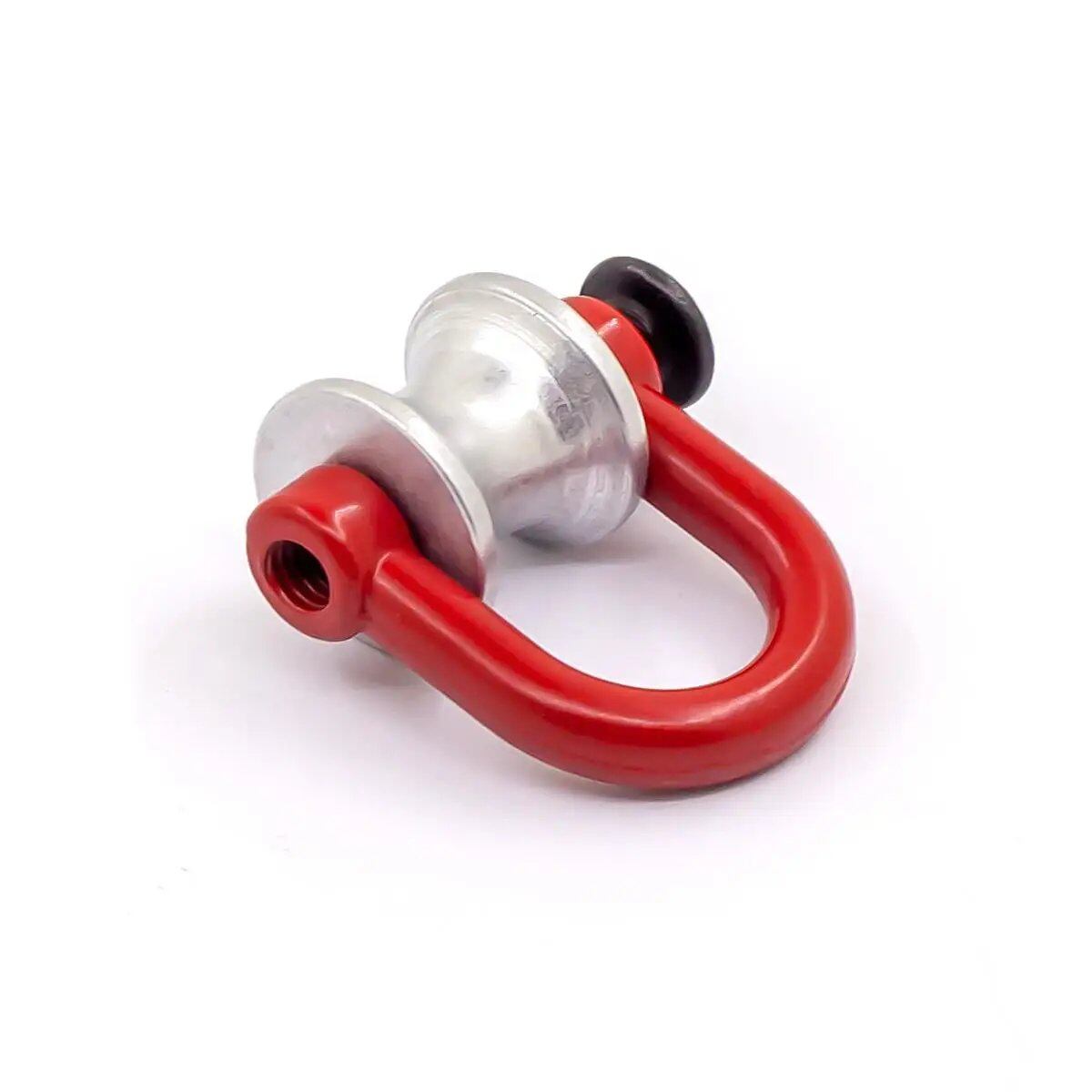 Metal Trailer Towing Buckle, Tow Shackle Hook Decoration for 1/10 Scale RC Rock Crawlers - Compatible with Axial SCX10, Traxxas TRX4, D90, and YIKONG D110 (Imported)
