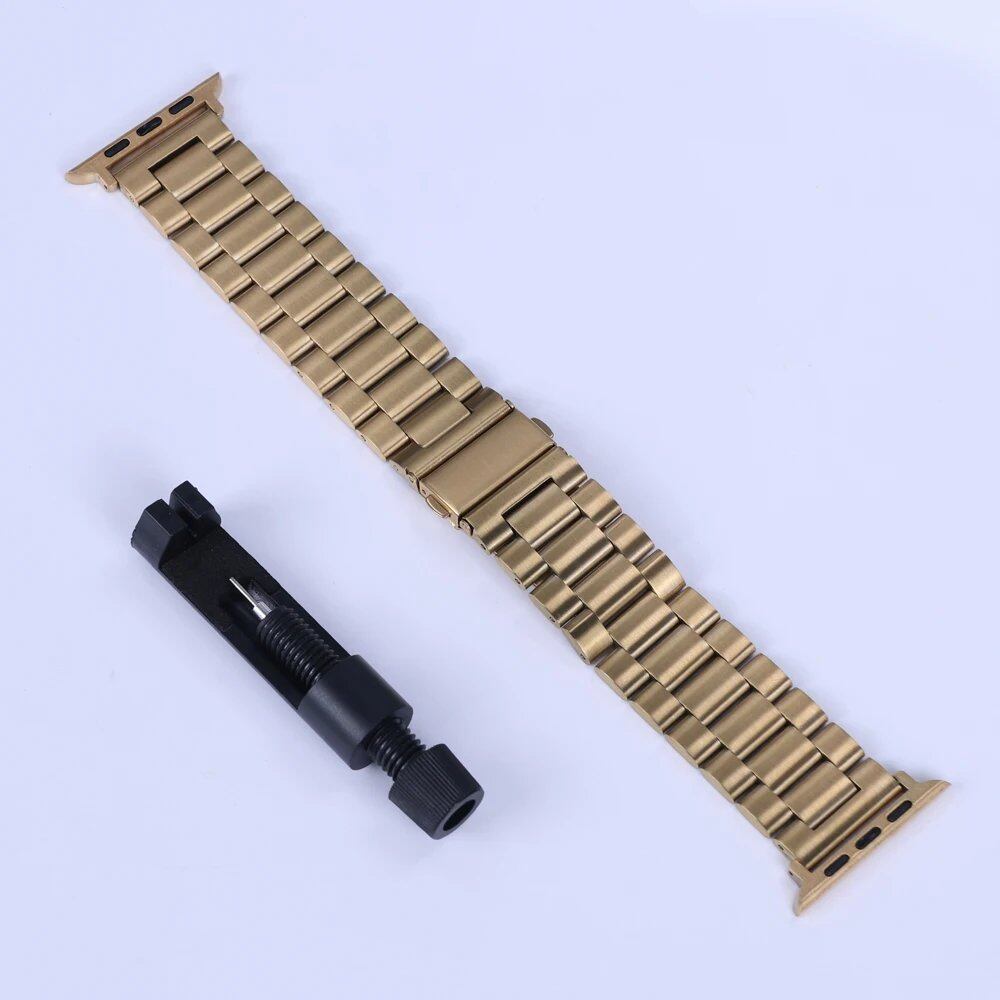 Stainless Steel Metal Band Strap for Apple Watch 10 (46mm) - Compatible with iWatch 10/9/8/Ultra (49mm, 42/44/38mm) - Band Color: mm; Parallel Import