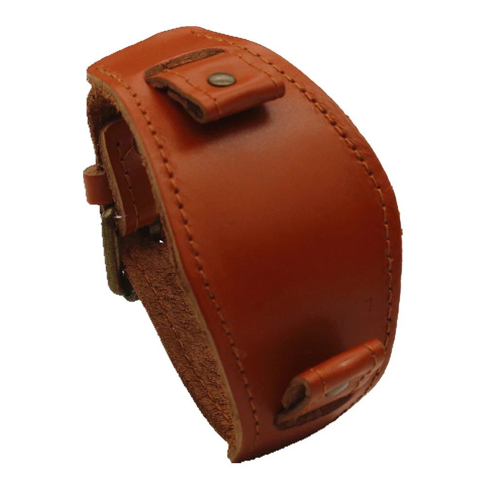 20mm Black-Brown Leather Watch Strap, Vintage Style for Men and Women, Band Color: 20mm; Band Width: 20mm, Parallel Import