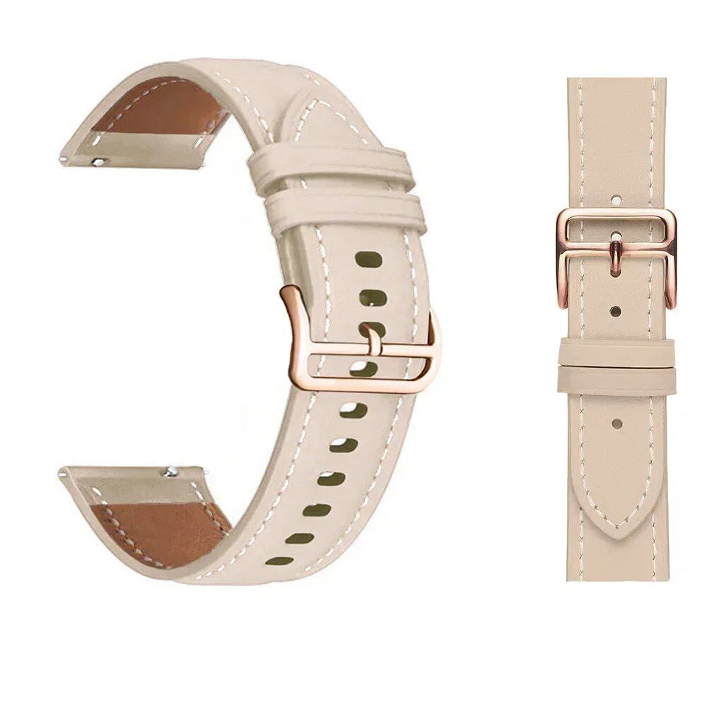 20mm Smartwatch Band for Xiaomi Amazfit Active/GTS2 4 Mini, PU Leather Bracelet Compatible with Amazfit Bip3 Pro/GTS3/2/2e/GTR 42mm, Band Color: Other, Band Width: 20mm, Parallel Import