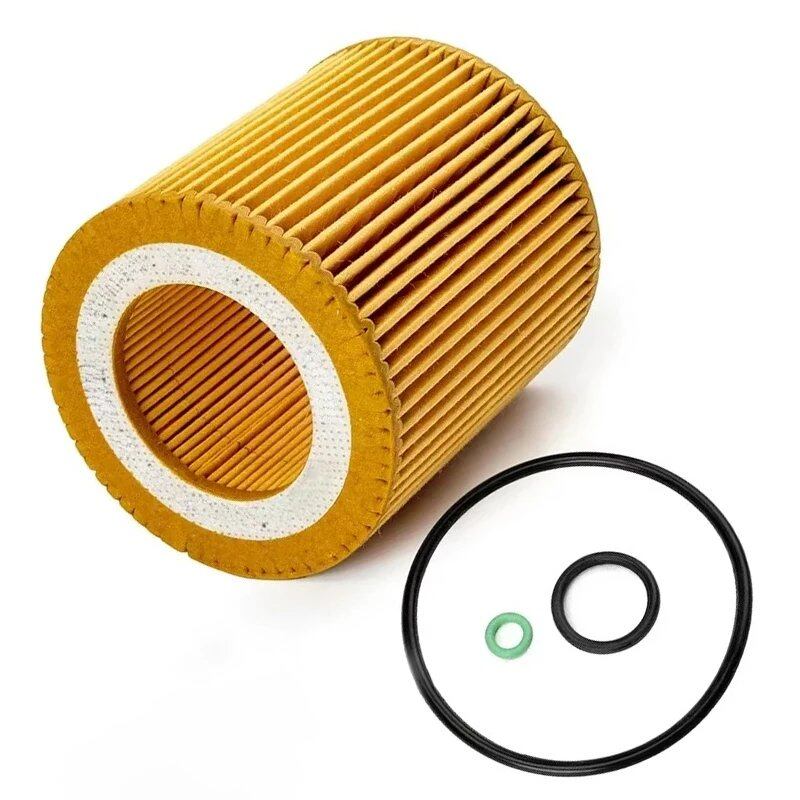 Pack of 1, 6, or 10 Car Oil Filters (11427953129) for BMW E90, F30, E60, E70, F02, F10, F15, F20, F25, 325i, 330i, 525, 528i, 740, X1, X3, and X5 N52-N55 Engines (Imported)