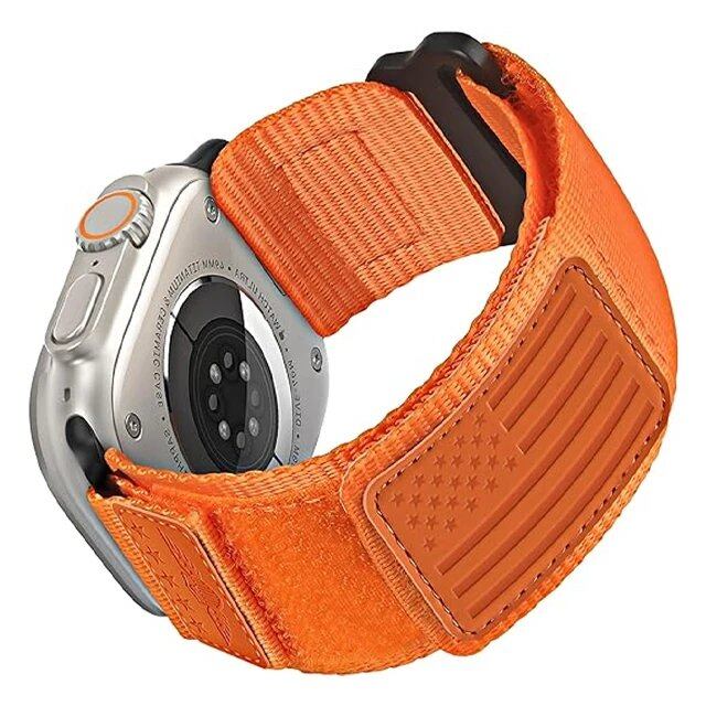 Apple Watch Ultra 2用ストラップ バンド 49mm 45mm 44mm 42mm 46mm対応 ナイロン アルパイン スポーツ ブレスレット iWatch シリーズ 10/9/8/7/6/5/4/SE対応 サイズ:42mm 44mm 45mm 46mm 49mm ;発送元: 並行輸入品