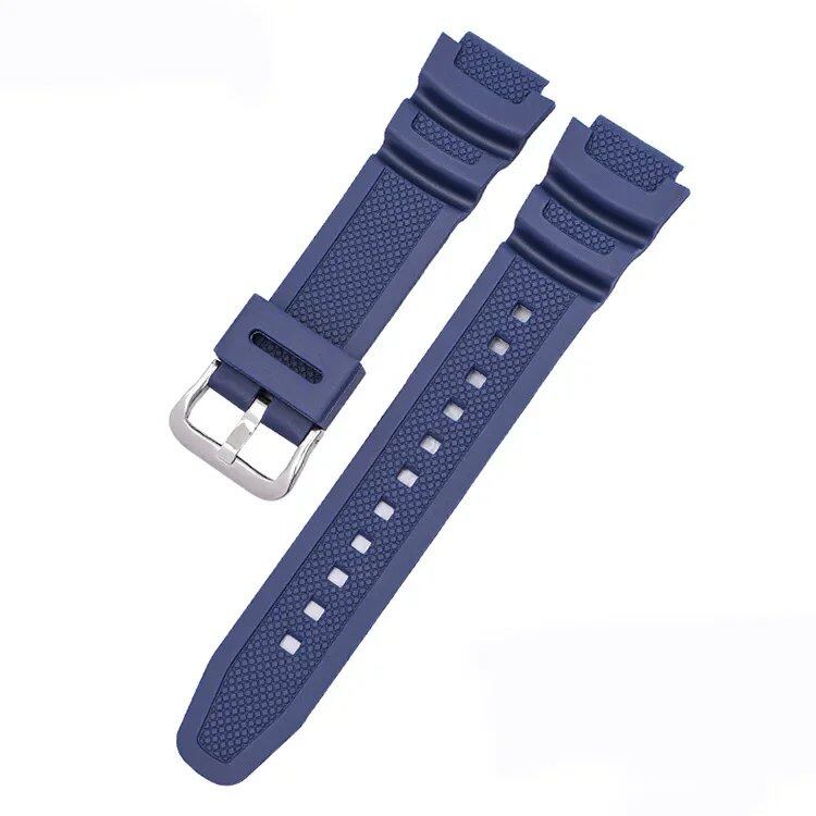 CASIO AE1200 / AE1300 / AE1000 W-219対応 18mm シリコンゴム ウォッチストラップ 交換用 メンズ リストバンド ブレスレット アクセサリー バンドカラー:;バンド幅:18mm 並行輸入品