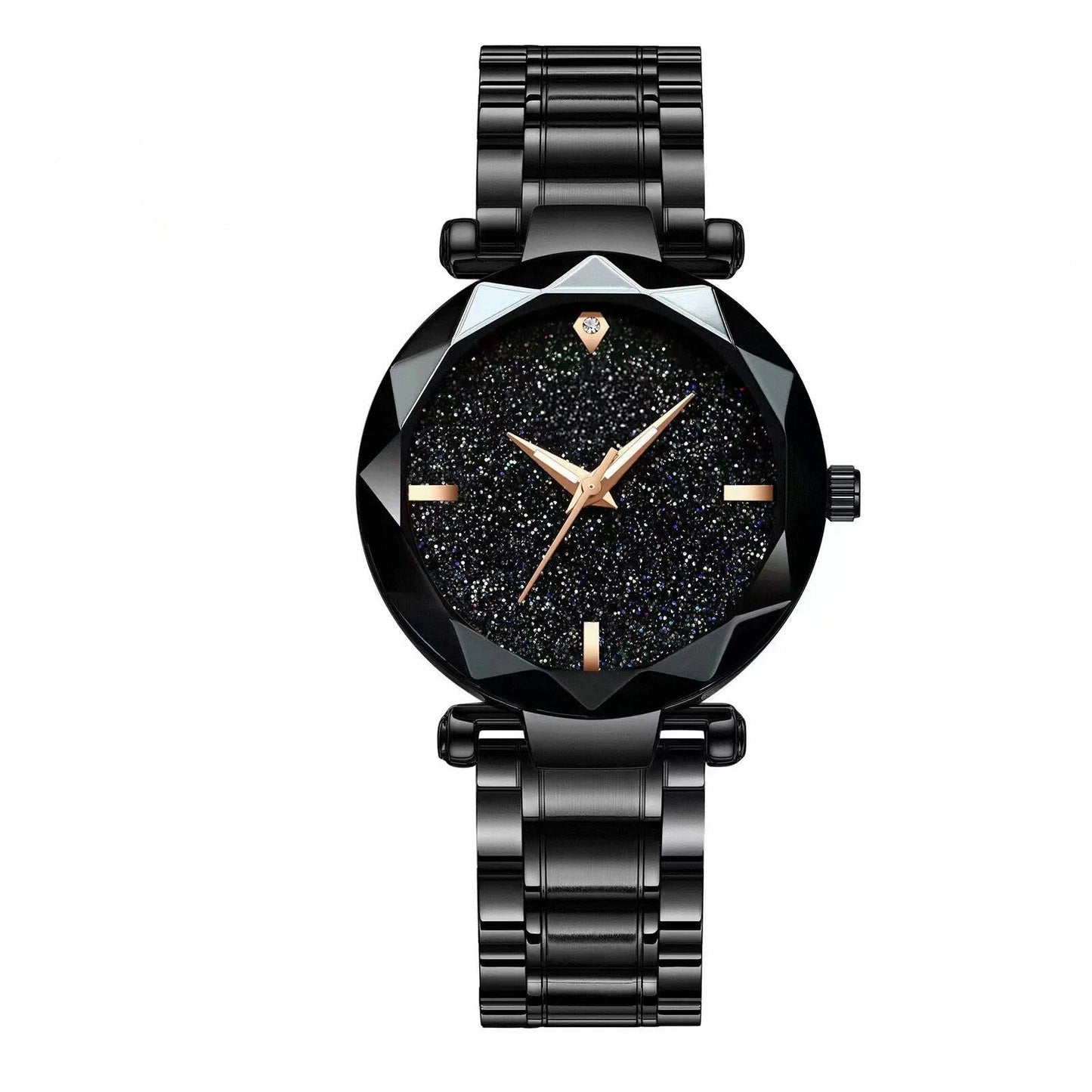 High-quality, fashionable, casual women's waterproof, luminous steel band sports watch for students and women. Parallel import.