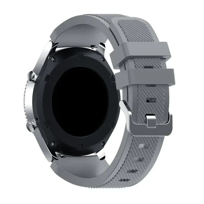 サムスンギャラクシーウォッチ5/6/4/3/46mm/アクティブ2/ギアS3フロンティア/スポート用 20mm 22mm シリコーンバンド ファーウェイGT4/3/2/2E対応 交換ストラップ バンドカラー:mm 並行輸入品