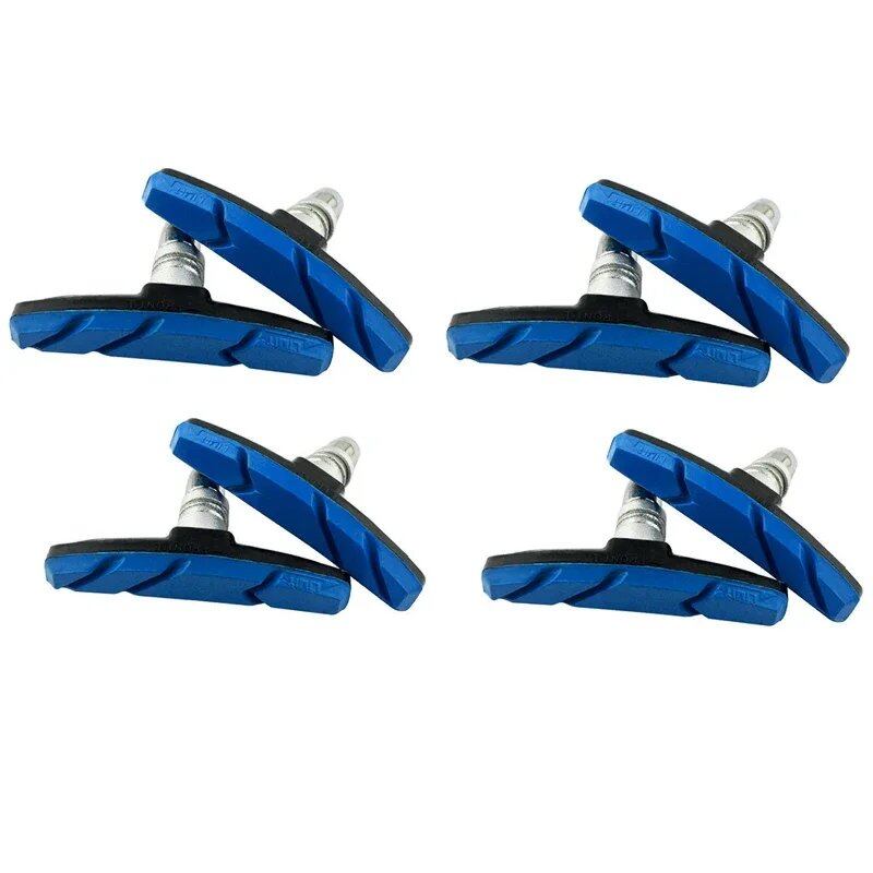 Set of 1/2/4/6/10 Silent Brake Pads for MTB and Road Bikes, Bicycle V-Brake Shoes, Durable Cycling Accessories, Color: Parallel Import