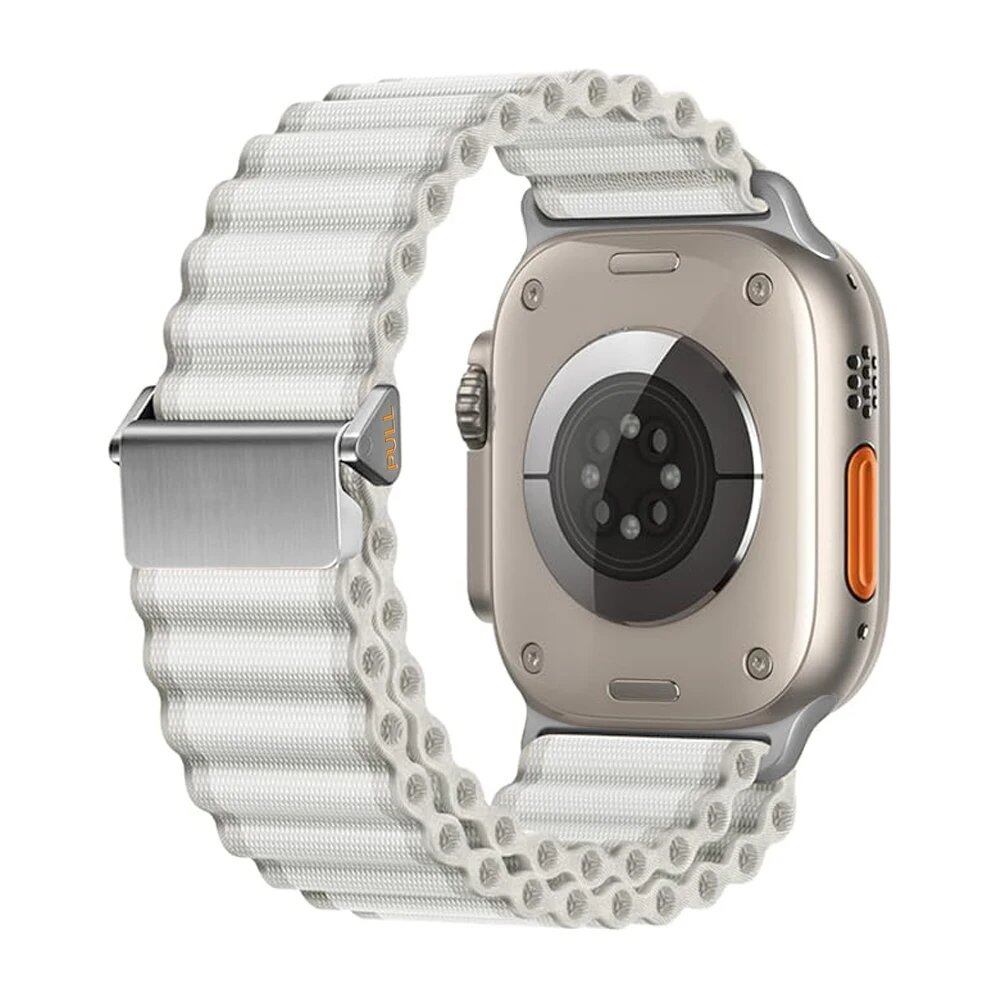 Alpine Loop Strap for Apple Watch Ultra 2 - Nylon Wristband for iWatch Series 10/9/8/7/6/5/4 (49mm, 46mm, 45mm, 44mm, 42mm) - Sizes: 42mm, 44mm, 45mm, 46mm, 49mm; Band Colors: ; Shipped from: Parallel Import