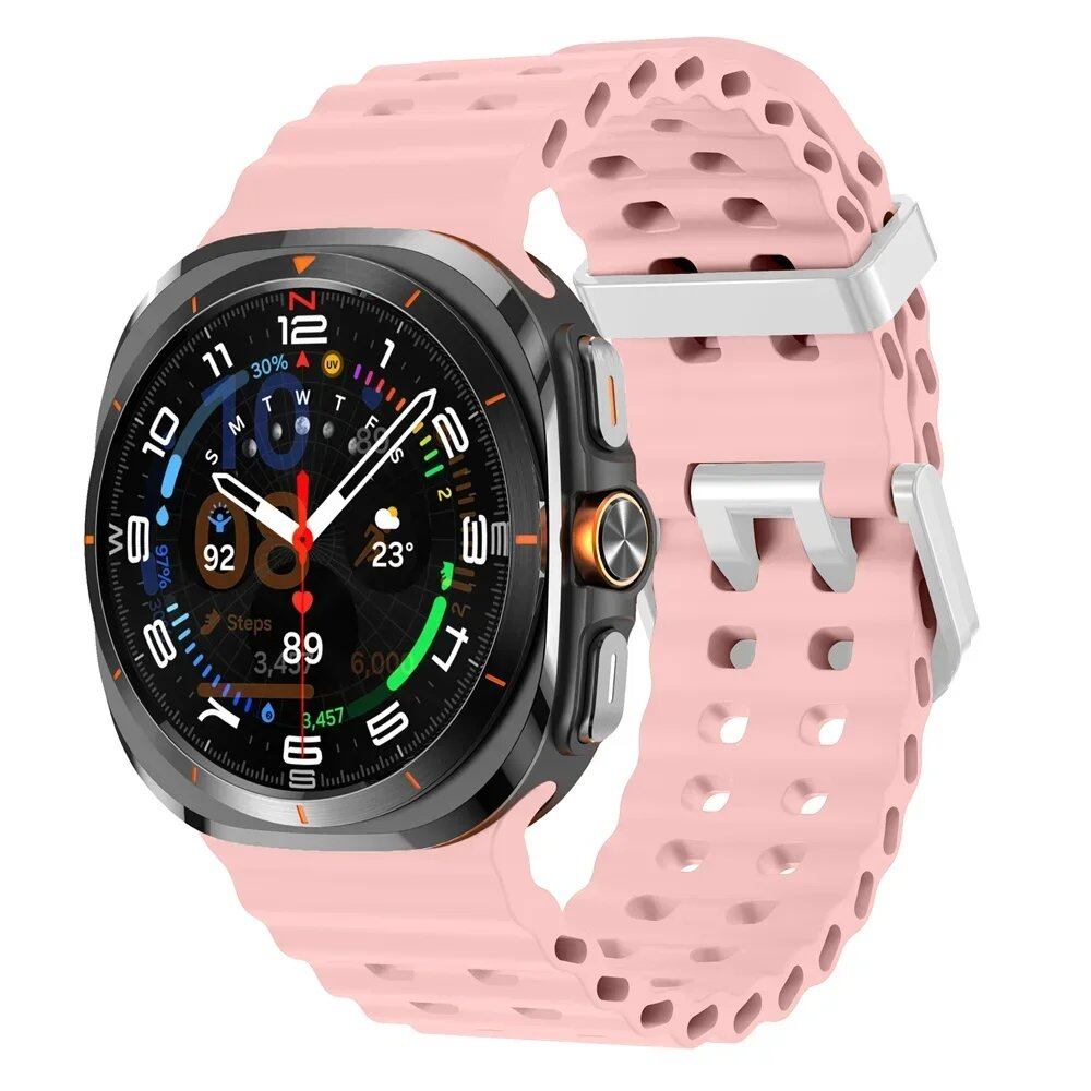 Galaxy Watch Ultra Marine Band, Silicone Sport Bracelet, Genuine Samsung Galaxy Watch 7 Ultra 47mm Strap, Band Color: ; Band Width: Galaxy Watch Ultra, Parallel Import